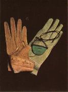 Two left hand gloves unknow artist
